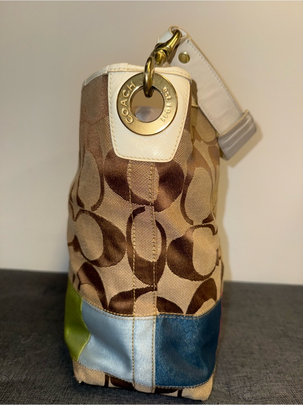 Coach Legacy Multi-Stripe Hobo Bag 10858 - Picture 7 of 15